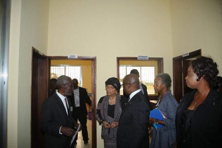 President Sirleaf Dedicates Eighth Judicial Circuit Court Complex; Commends Judiciary for Reform